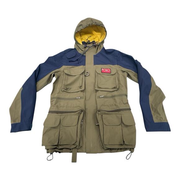 Polo Ralph Lauren Hi Tech Waterproof Anorak Jacket Men's Small Gorpcore Outdoor - Picture 1 of 16
